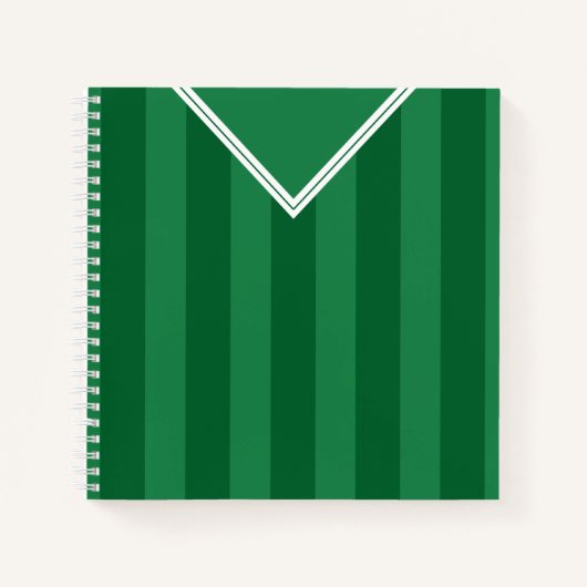  Soccer Football Green Jersey Notitieboek (Voorkant)