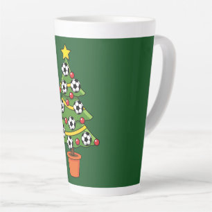 Soccer Football kerstboom Latte Mok
