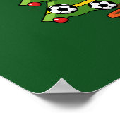 Soccer Football kerstboom Poster (Hoek)