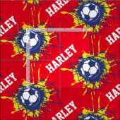 Soccer football objectif personnalisé nom tissu mo (Carreau)