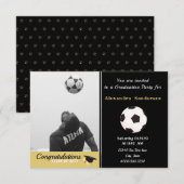 Soccer Football player afstuderen Foto party (Voorkant / Achterkant)