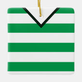 Soccer Football Rugby Jersey Name Number Sjabloon Keramisch Ornament (Voorkant)