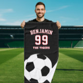 Soccer football sports towel, coach bath towel