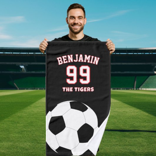 Soccer football sports towel, coach bath towel