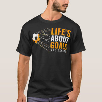 Soccer for Boys 'Life's About Goals' Boys Socce T-shirt