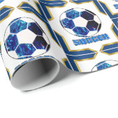 Soccer Gift Wrapping Paper Cadeaupapier (Rol Hoek)