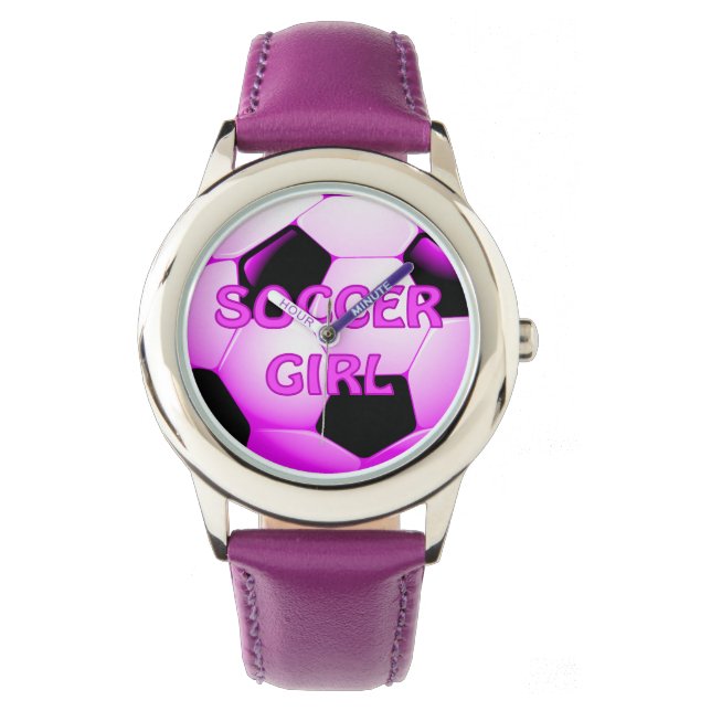 Soccer Girl Horloge (Voorkant)