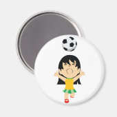 Soccer Girl Magneet (Voorkant / Achterkant)