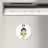 Soccer Girl Magneet (Insitu (Vaatwasser))