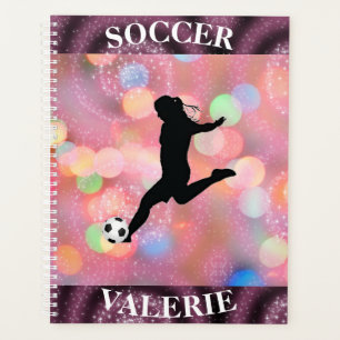 Soccer Girls Plum Sparkle Color Blast Planner