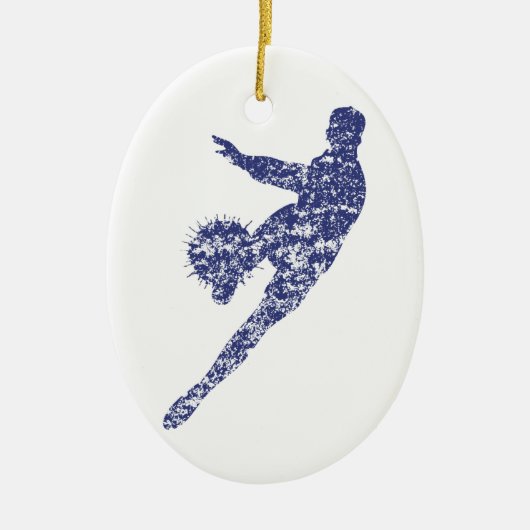 Soccer Goal Keramisch Ornament (Voorkant)