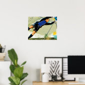 Soccer goalie blokkeringsbal poster (Thuiskantoor)