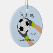 Soccer Goalie Keepomwille Ornament (Rechts)