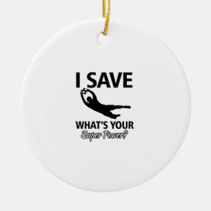 Soccer Goalie Keramisch Ornament