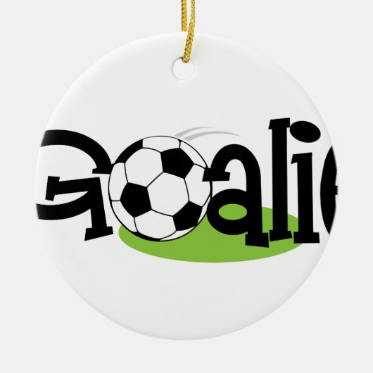 Soccer Goalie Keramisch Ornament (Voorkant)