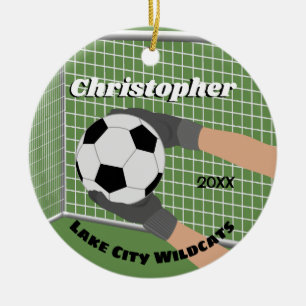 Soccer Goalie Keramisch Ornament