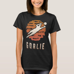 Soccer Goalie Vintage Retro Classic Sunset Sport T-shirt