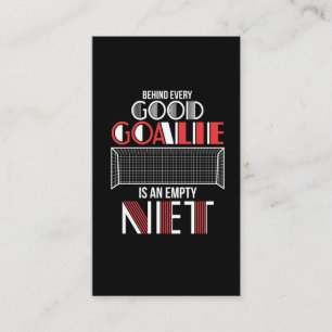 Soccer Goalkeeper Quote voor Football Goalie Visitekaartje