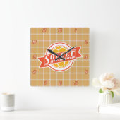 Soccer Grandma Clock Vierkante Klok (Huis)