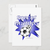 Soccer Grandpa Briefkaart (Voorkant / Achterkant)
