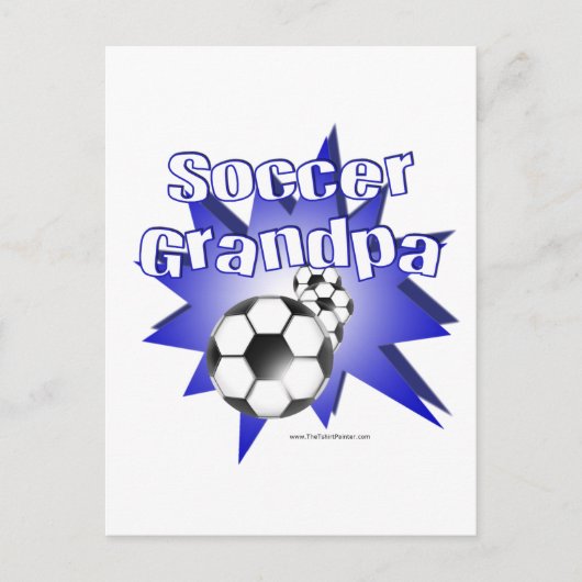 Soccer Grandpa Briefkaart (Voorkant)
