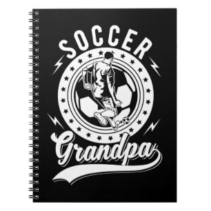 Soccer Grandpa Funny Soccer die opa speelt Notitieboek