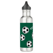 Soccer Green Personalised Kids Back to School Waterfles (Links)