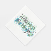 Soccer Happy Birthday Napkins- Boy´s Party Suplies Servet (Hoek)