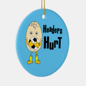 Soccer Headers Hurt Keramisch Ornament (Rechts)