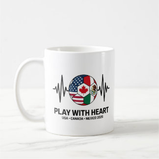 Soccer Heartbeat USA Canada Mexico 2026 Koffiemok
