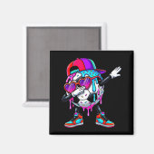 Soccer Ice Cream Drip Dabbing Sprinkles Srts Boys Magneet (Voorkant / Achterkant)