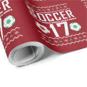 Soccer Jersey 17 Ugly KerstSweater Cadeaupapier (Rol Hoek)