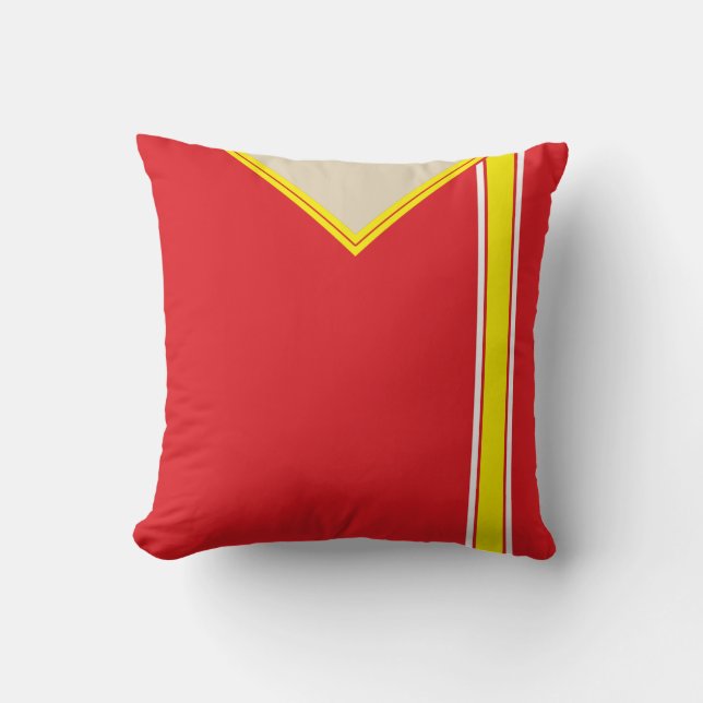 Soccer Jersey Blue Side Stripes Coussin Modèle (Recto)