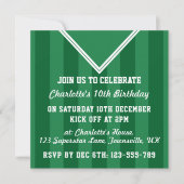 Soccer Jersey Invitations de la fête à thème, Foot (Devant)