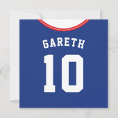 Soccer Jersey Thématique Invitations Modèle (Dos)