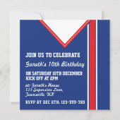 Soccer Jersey Thématique Invitations Modèle (Devant)