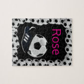 Soccer Jigsaw Puzzle noir (Horizontal)