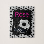 Soccer Jigsaw Puzzle noir (Vertical)