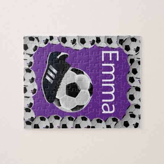 Soccer Jigsaw Puzzle violet (Horizontal)