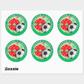 Soccer Kerstfeestdag Gift Stickers (Vel)