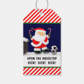 Soccer Kerstmis Cadeaulabel (Voorkant)