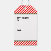 Soccer Kerstmis Cadeaulabel (Achterkant)