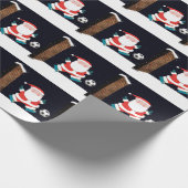 Soccer Kerstmis Cadeaupapier (Hoek)