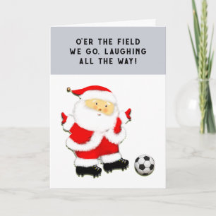 Soccer Kerstmis Feestdagen Kaart
