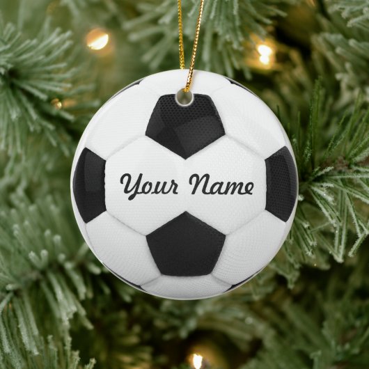 Soccer Kerstmis Keramisch Ornament (Boom)