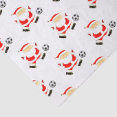 Soccer Kerstmis Tissuepapier (Detail)
