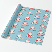 Soccer kerstwrapping Paper Cadeaupapier (Uitgerold)