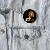 Soccer Lion Button (In situ)