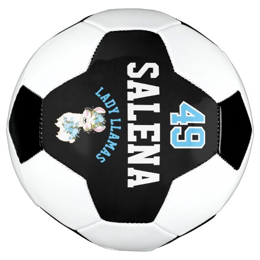 Soccer Llama - Blue, Black and White (Tourné)