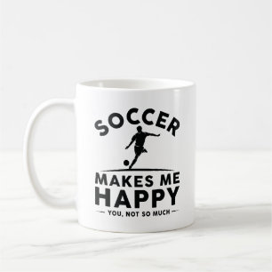 Soccer maakt me gelukkig koffiemok